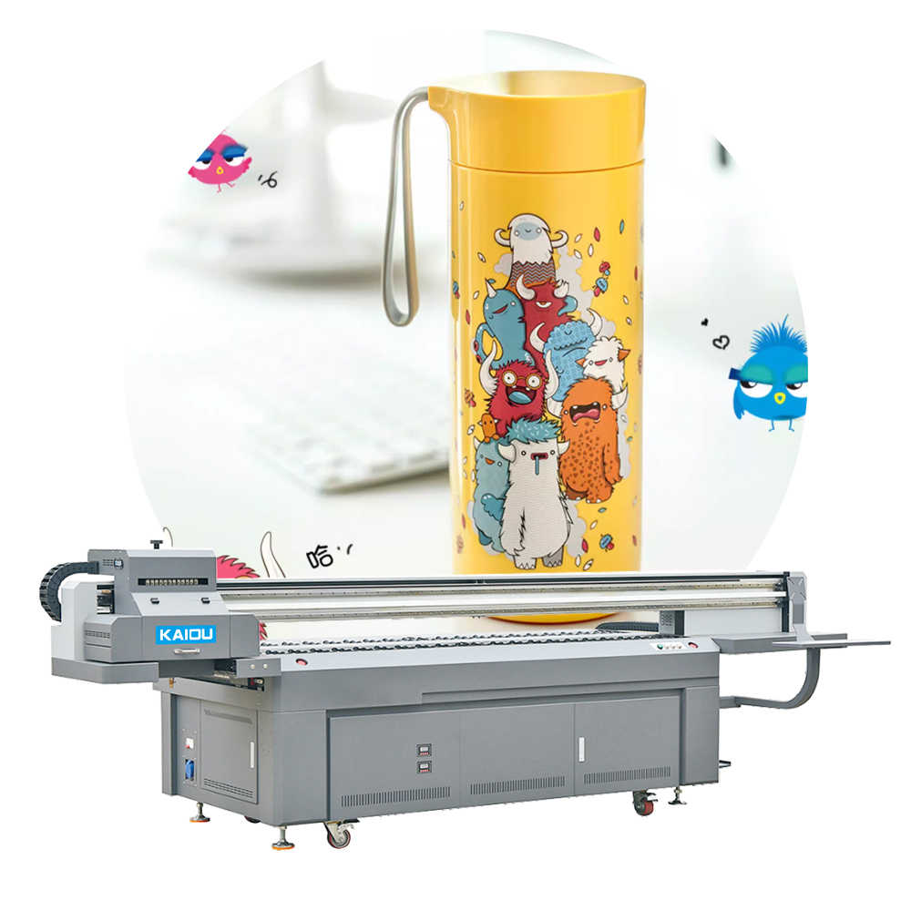 2500 UV-Flachbettdrucker mit supergroßem Plattformzylinder