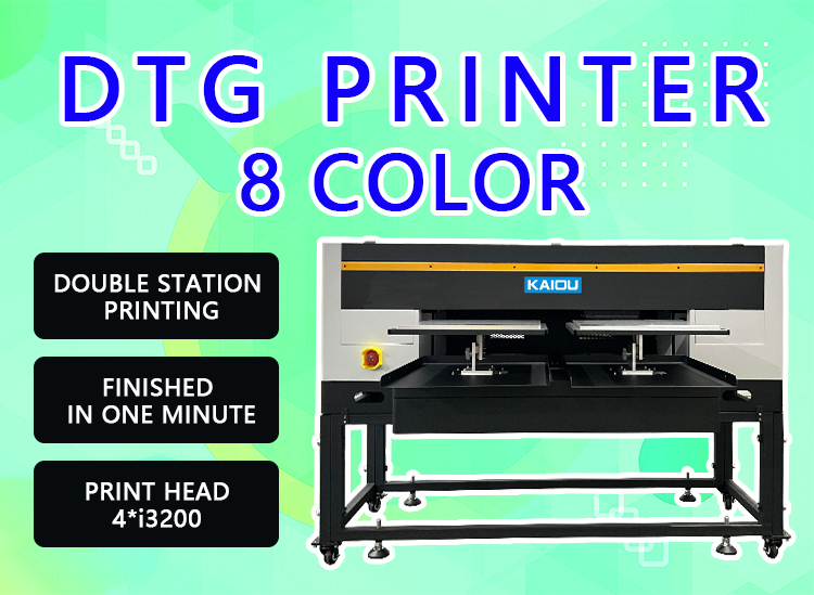 2023 Kaiou neuer DTG-Drucker 4 * i3200 Druckkopf für Baumwolle