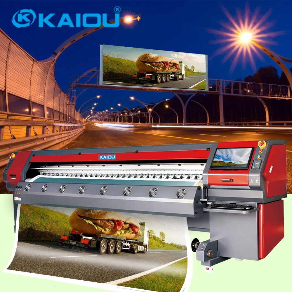 KAIOU Solvent-Drucker mit großer Plattform und 3,2 m Druckbreite für den Außenbereich